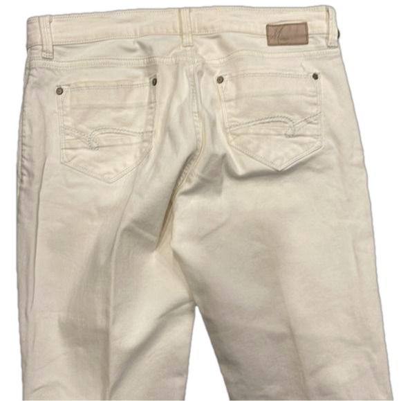 Mavi white stretch sz 33/34 mid rise Molly straight leg pants - Picture 3 of 13